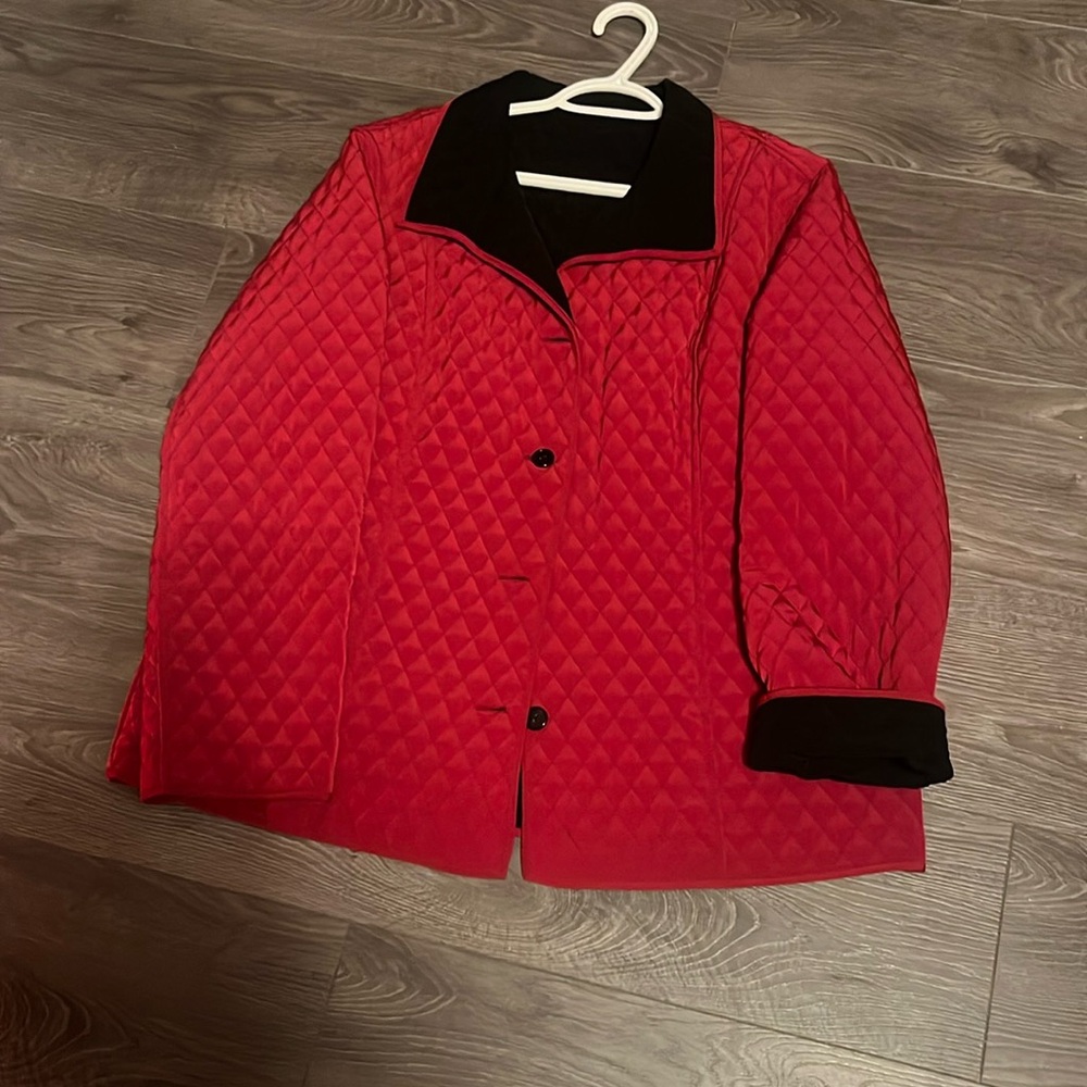 📼📼Réversible Vintage Black/red Quilted Jacket